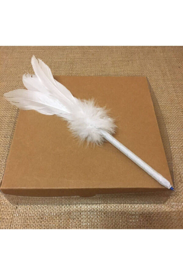 3 Piece Set White Dotted Pearl Bridal Hat Wedding Hat Veil Groom Boutonniere And Feathered Pen - 3