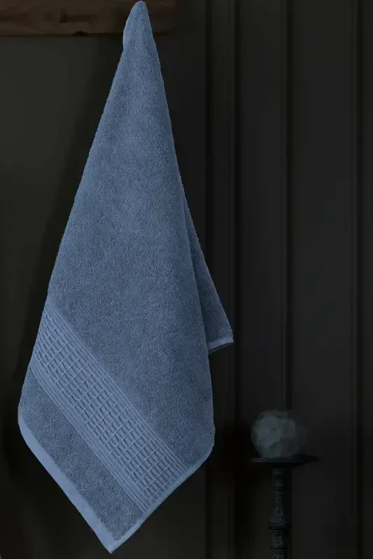 3-Piece Towel Bathrobe Set 100% Cotton | Quality Bathrobe Set | Softness and Absorbency-Indigo - 4