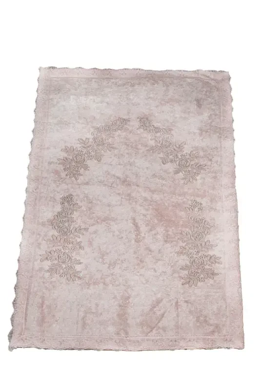 3-Piece Velvet Prayer Mat Towel Tasbih Set-pud - 2