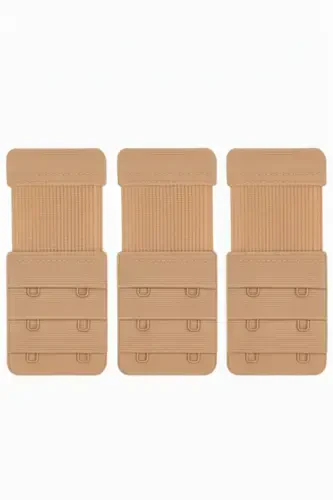 3 Pieces Bra Extender with Elastic Back, 2 Hooks - 1