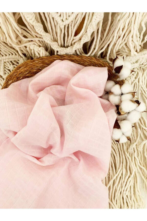 3 qatli 100% paxtadan Organik muslin mato adyol, Ko'p maqsadli, 80x80 sm, Yangi tug'ilgan chaqaloq - 6