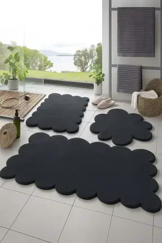 3-qavatli sirpanmas haligi, vanna xonasi uchun gilamcha 50x50 (yumaloq romashka) --50x60(LAZER) --60x100 (LAZER) - 1