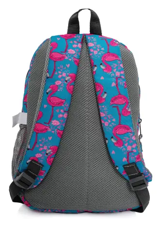 3 qismli Maktab Sumkasi To'plami Pushti Flamingo / Plcan2079.318 - 5