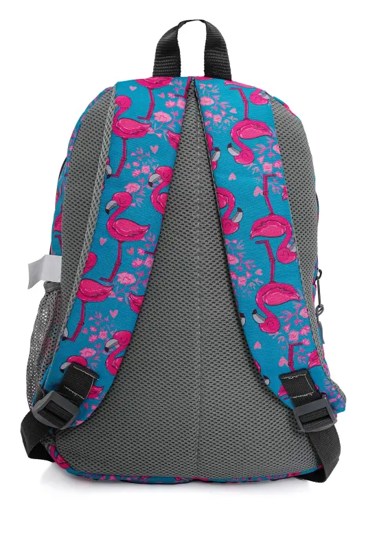 3 qismli Maktab Sumkasi To'plami Pushti Flamingo / Plcan2079.318 - 5