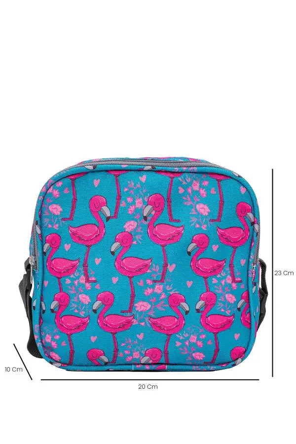 3 qismli Maktab Sumkasi To'plami Pushti Flamingo / Plcan2079.318 - 7