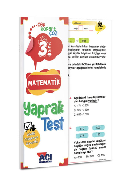 3. Sınıf Matematik Türkçe Fen Hayat Bilgisi İngilizce Yaprak Test Seti 5 Test - 9