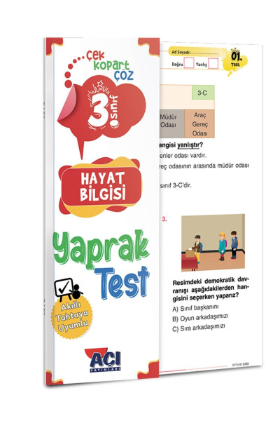 3. Sınıf Matematik Türkçe Fen Hayat Bilgisi İngilizce Yaprak Test Seti 5 Test - 11