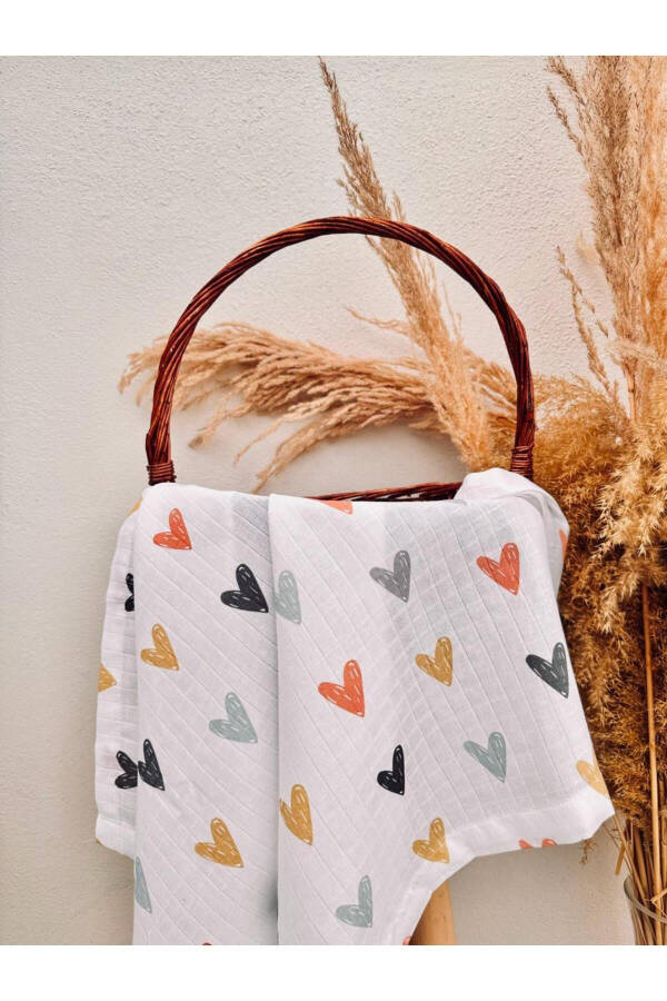 3 шт. 100% органический хлопковый муслиновый пеленальный плед, многоцелевой, 80x80 см, новорожденный ребенок - 2