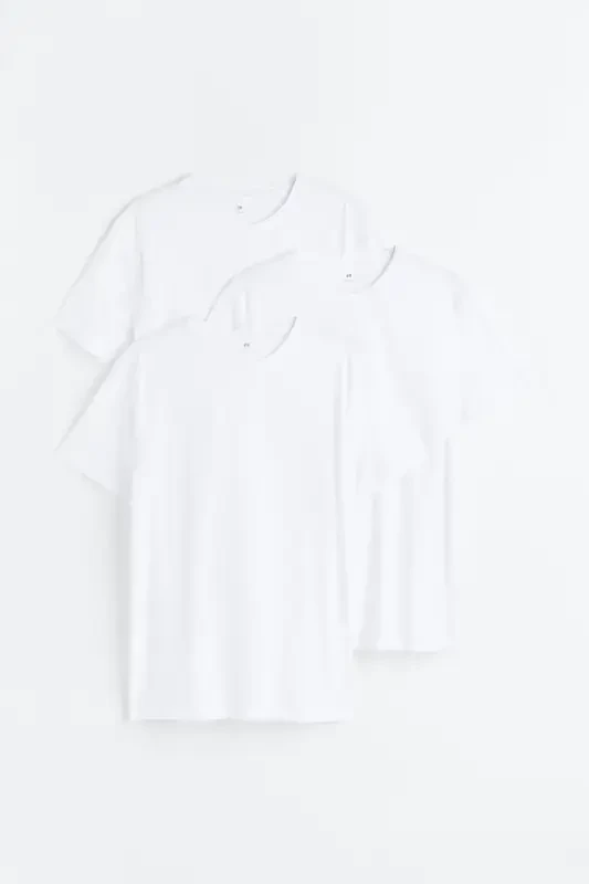 3 штуки футболок Slim Fit - H&M