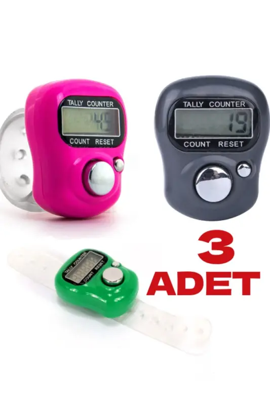 3 штуки Кольца для Счета Молитв - Четки, Счетчик Салаватов и Зикров - 2