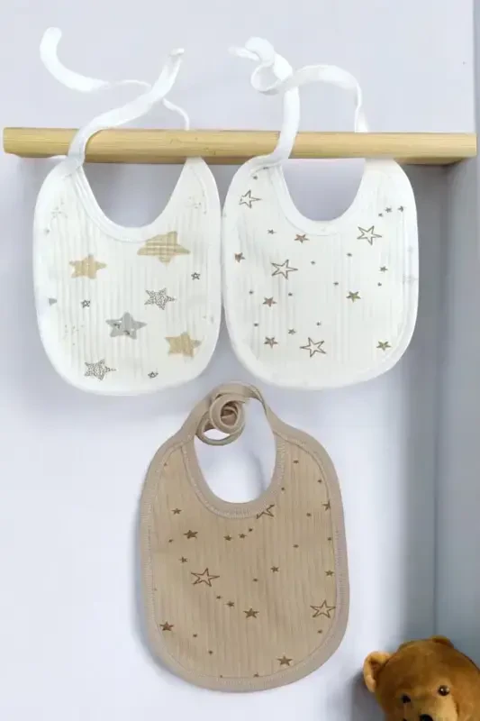 (3 та) чақалоққа мўлжалланган 100% органик пахтадан тайёрланган икки қатламли - 6