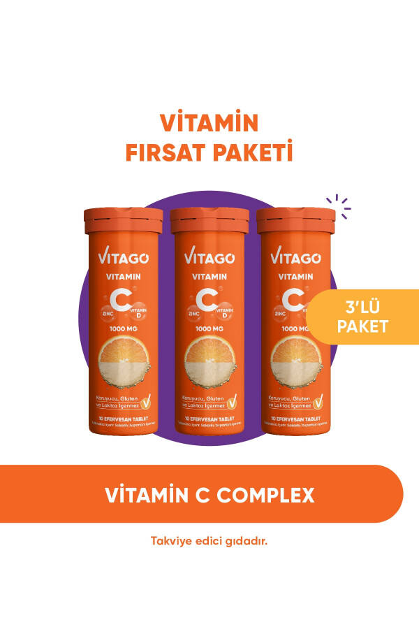 3 ta to'plam - C vitamini efervesan tabletkalari - 1