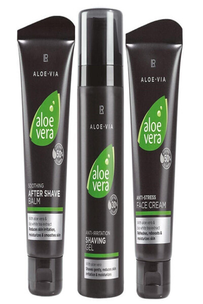 3 taqsimli Aloe Vera Erkaklar Parvarishi Gel To'plami - LR