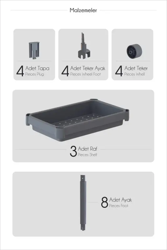 3-Tier Bathroom Shelf Unit (PEGGY) Black Bathroom Organizer Shampoo Holder Towel Holder Cabinet (BLACK) - Black - 6