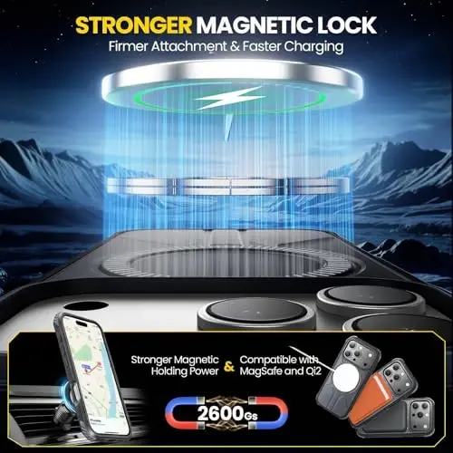 3 в 1 для чехла Heavy Duty iPhone 17 Pro Max с защитной пленкой для экрана и защитным стеклом для объектива камеры, 7-кратная защита от падений военного класса, совместимость с MagSafe, прочный и тонкий противоударный чехол для iPhone 17 Pro Max, черный - 6