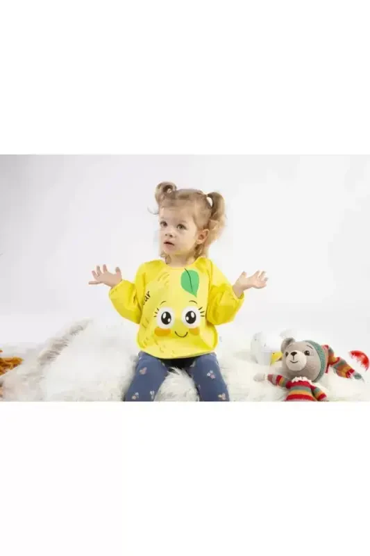 3 Wearable Fruit Patterned Sleeve Bibs - 2