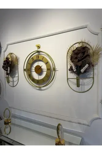 3-х часовой набор Romera Classic Exclusive, современные декоративные металлические настенные часы - 7