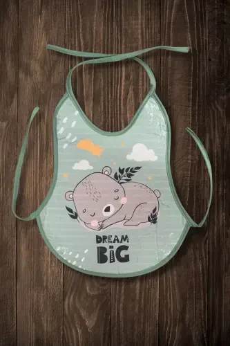 3-х частей набор с принтом, экономичный водонепроницаемый нагрудник, слюнявчик для кормления и игр (0-36 месяцев) - 4