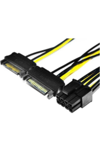 30 cm 6 pin SATA güç kablosu, 30 cm 8 pin SATA güç kablosu, 6+2 pin SATA kablosu - 6