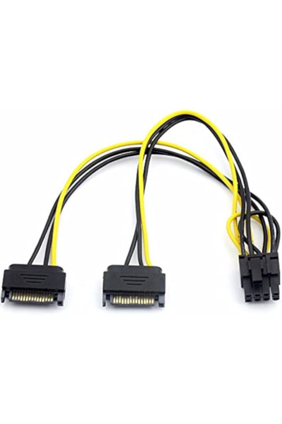 30 cm 6 pin SATA power cable, 30 cm 8 pin SATA power cable, 6+2 pin SATA cable - KEEPRO