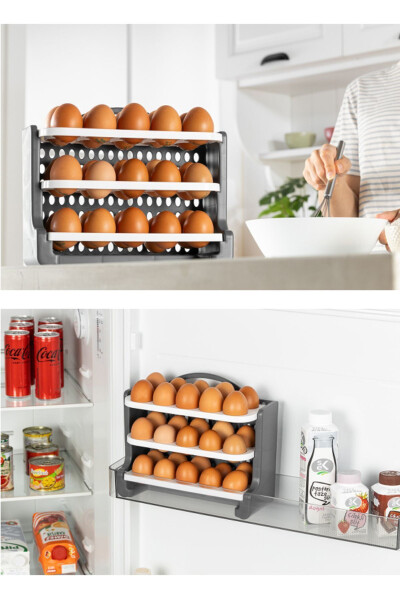 30-Compartment Egg Storage Container Anthracite - BDD-133 - VIENEV (1)