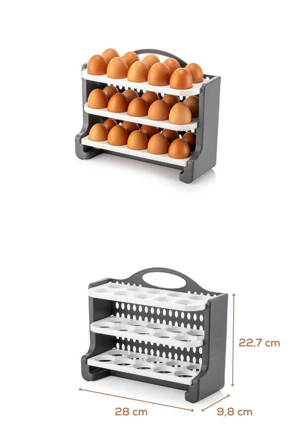 30-Compartment Egg Storage Container Anthracite - BDD-133 - 3