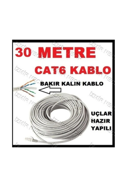 30 Meter 30mt M Internet Cable Thick Cat6 - 25