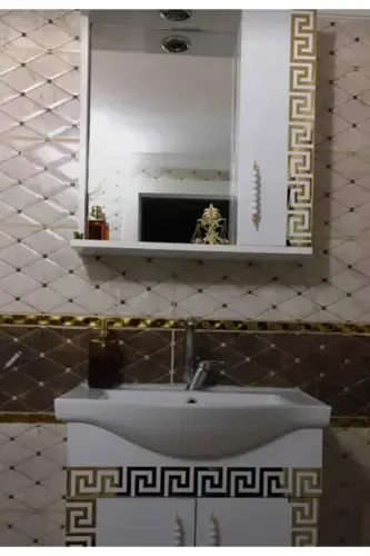 30 Pieces 9x9cm Plexi Labyrinth Border Gold- Wall Decor-Gold - 7