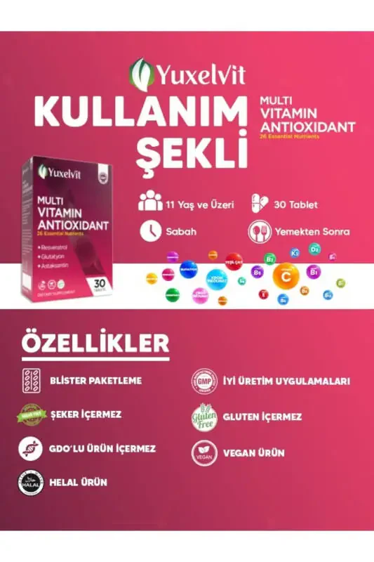 30 ta Resveratrol Glutatyonli Ko'pvitaminli Antioksidant - 3