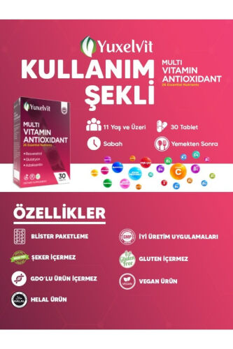 30 ta Resveratrol Glutatyonli Ko'pvitaminli Antioksidant - 3