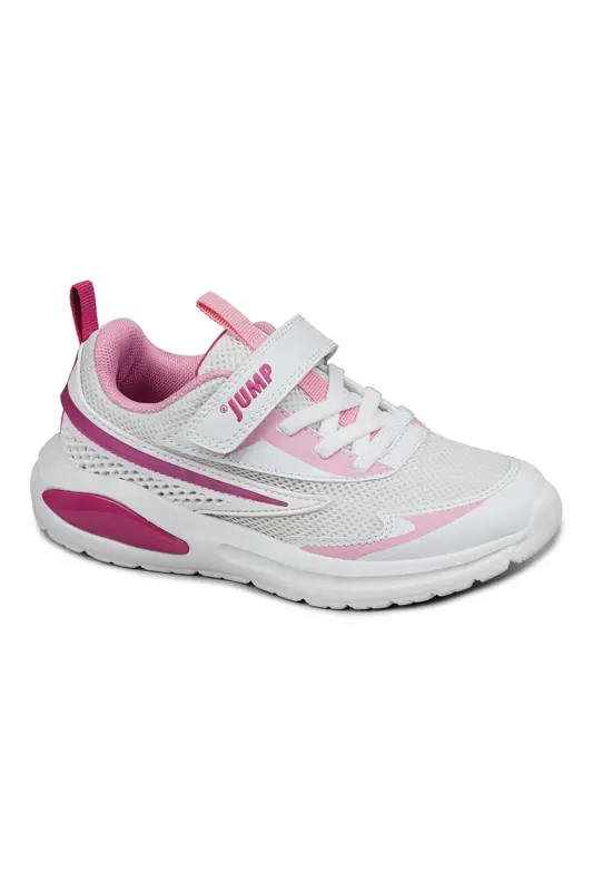 30007 Oq - Fuşya Qiz Bolalar uchun Sneaker Kundalik Sport Poyafzallari - 1