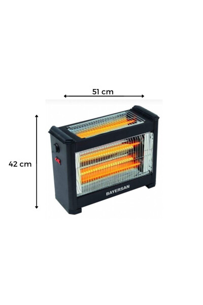 3001 Şömine Tipi Elektrikli Isıtıcı Soba 1800 W - 11