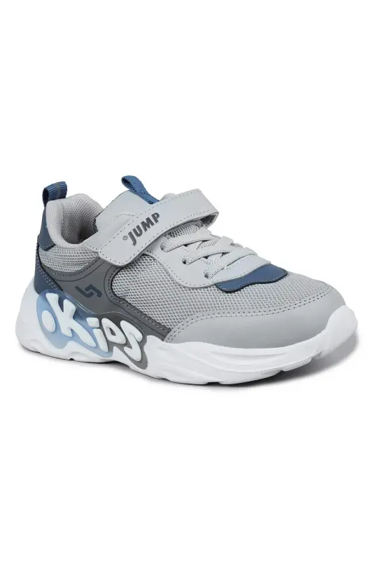 30013 Gri Üniseks Çocuk Sneaker Günlük Spor Ayakkabı - Gri - 7