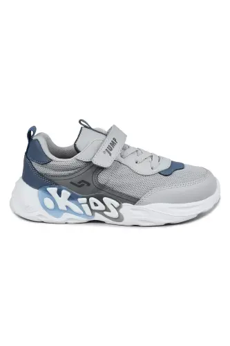 30013 Kulrang Unisex Bolalar Sneaker Kundalik Sport Poyabzali-Kulrang - 6