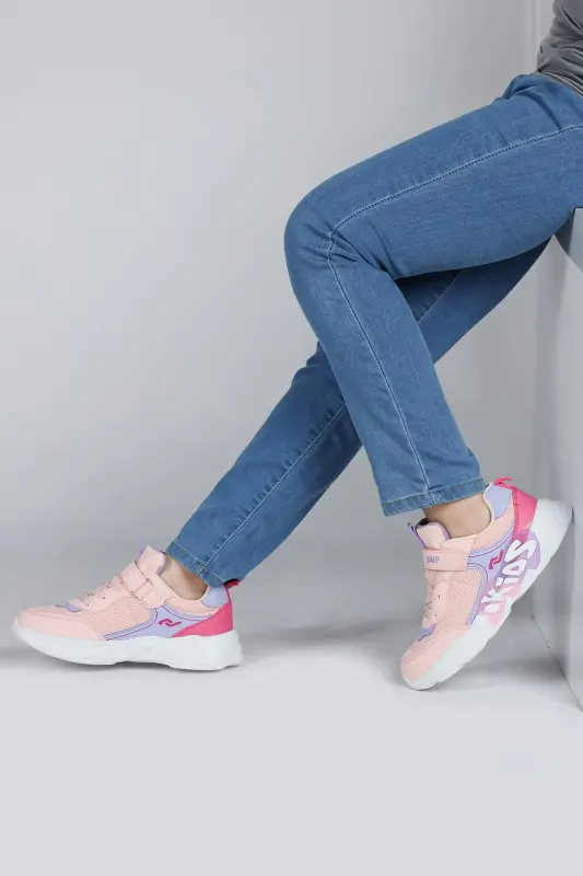 30013 Pembe - Lila Qiz Bola Sneaker Kundalik Sport Oyoq Kiyimi-Pembe - 4
