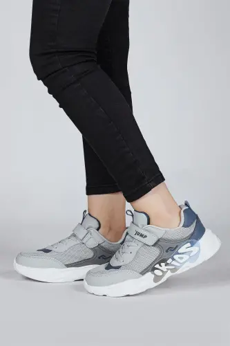 30013 Серые Унисекс Детские Кроссовки Повседневная Спортивная Обувь-Серый - JUMP (1)
