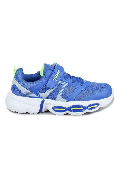 30037 Blue - Neon Green Boys' Sneakers Casual Sports Shoes - 6