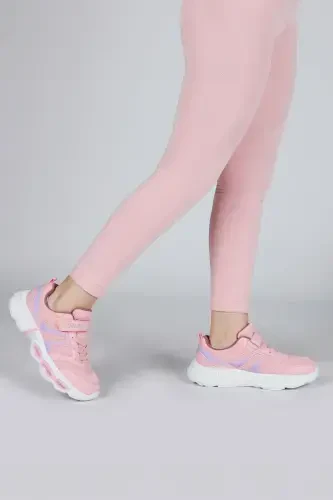 30037 Kids Comford Taban Bolalar Sport Oyoq Kiyimi-Somon Pushti - 3