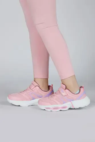 30037 Kids Comford Taban Bolalar Sport Oyoq Kiyimi-Somon Pushti - 5