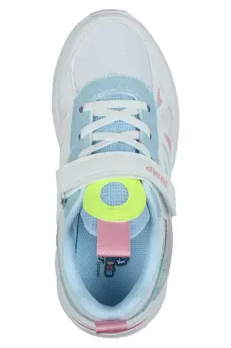 30053 Oq - Pushti Qiz Bolalar Sneaker Kundalik Sport Poyafzali - 3