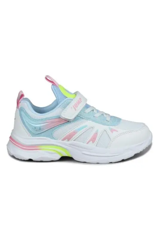 30053 Oq - Pushti Qiz Bolalar Sneaker Kundalik Sport Poyafzali - 5