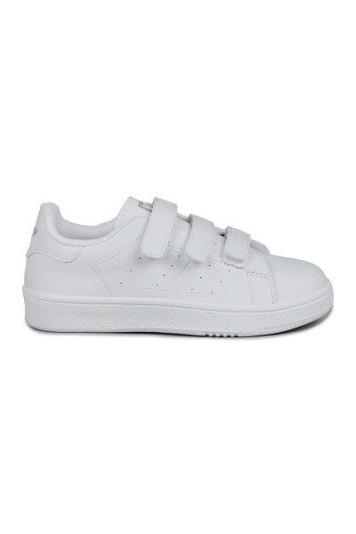30110 Beyaz Cırtlı Üniseks Çocuk Sneaker Günlük Spor Ayakkabı - Beyaz - 6