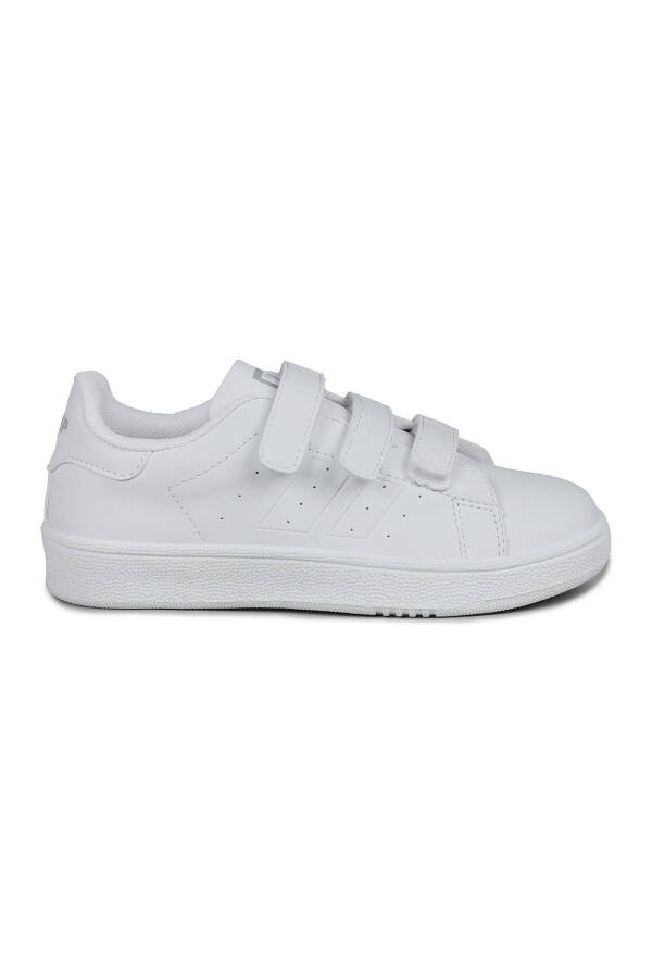 30110 Beyaz Cırtlı Üniseks Çocuk Sneaker Günlük Spor Ayakkabı - Beyaz - 6