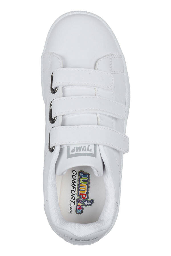 30110 Beyaz Cırtlı Üniseks Çocuk Sneaker Günlük Spor Ayakkabı - Beyaz - 8