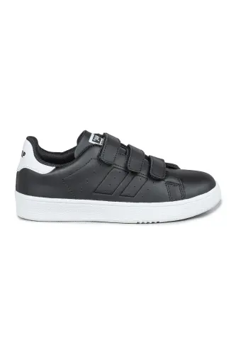 30110 Black Velcro Unisex Child Sneaker Daily Sports Shoe-Black - 6