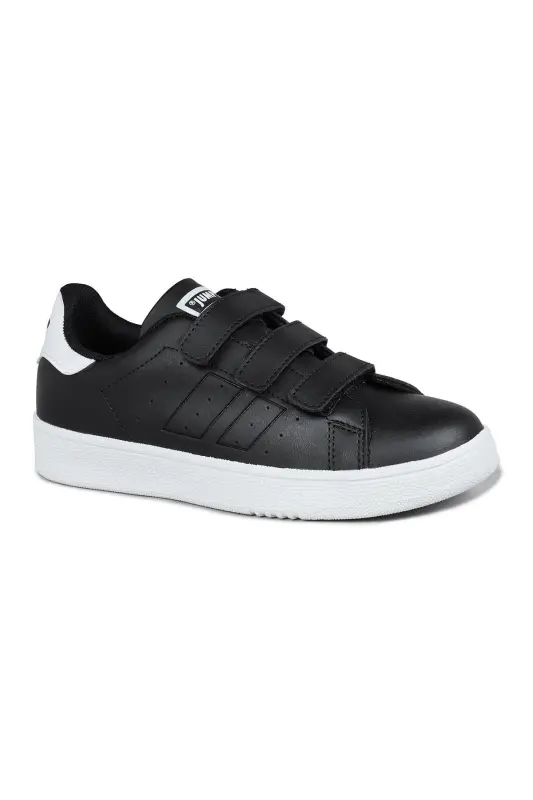 30110 Black Velcro Unisex Child Sneaker Daily Sports Shoe-Black - 7