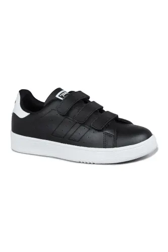 30110 Black Velcro Unisex Child Sneaker Daily Sports Shoe-Black - 7
