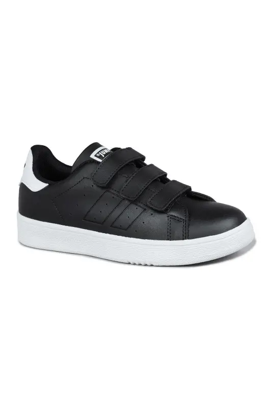 30110 Black Velcro Unisex Child Sneaker Daily Sports Shoe-Black - 7