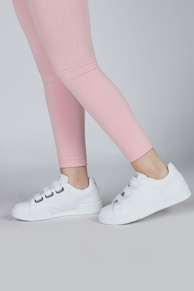 30110 Oq yopishqoq qilib yopiladigan Unisex bolalar Sneaker kundalik sport poyabzali - JUMP (1)