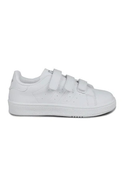 30110 White Velcro Unisex Kids Sneaker Casual Sports Shoes - 6